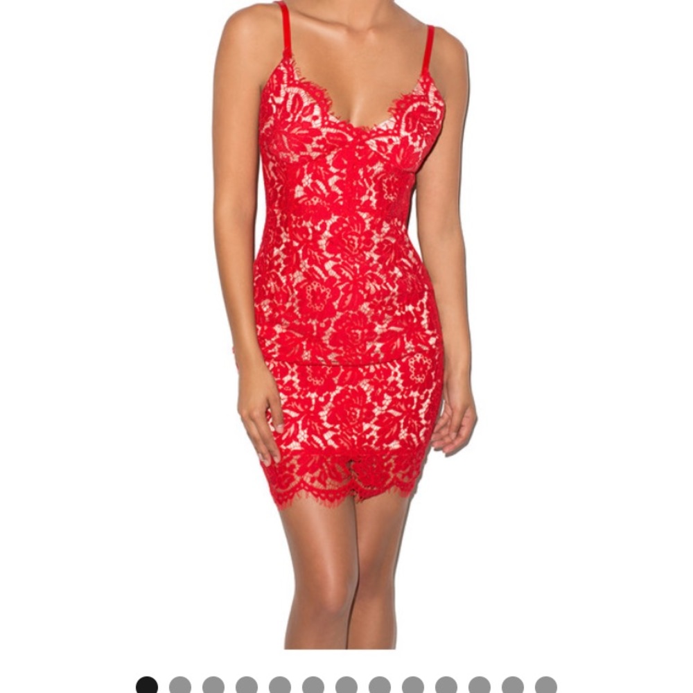 House of cb red dress